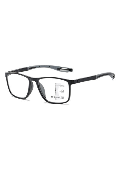 Choice9 +100 multifocal-grey Soft Multifocal Progressive Reading Glasses Anti...