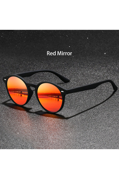 Choice1 F180-2(RedMirror) Fashion Vintage circular Sunglasses Men Women Metal...