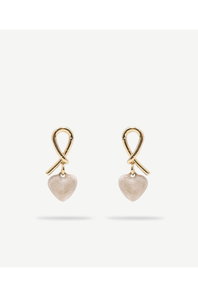 Yargıcı Minimal Earrings with Hearts