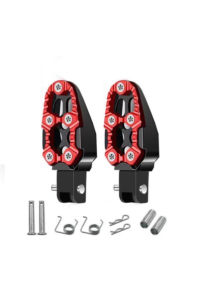 Choice Red Motorcycle Modification Accessories: Aluminum Alloy Foot Pedal, Re...