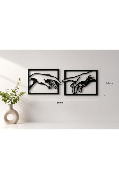 wood arts Eller Hands Çerçeve Duvar Tablo Dekor Ahşap Lazer Kesim Hediyelik E...