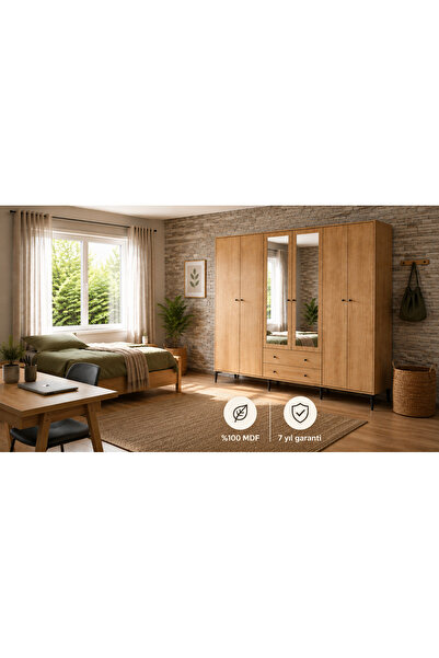 VENATTO Focus 6 Aynalı Dolap (%100MDF)
