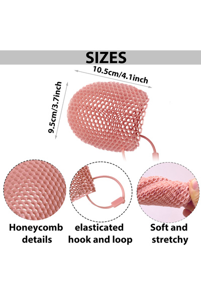 Choice3 WG-SZ001-HL Honeycomb Exfoliating Shower Finger Caps, Available in Mu...