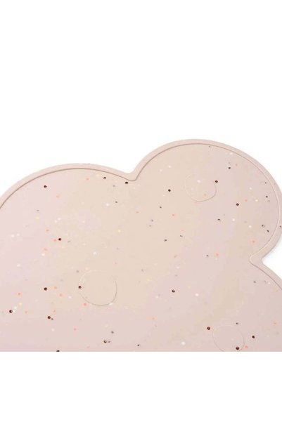 Done by Deer Confetti - Silicone American Service Plate - Pink