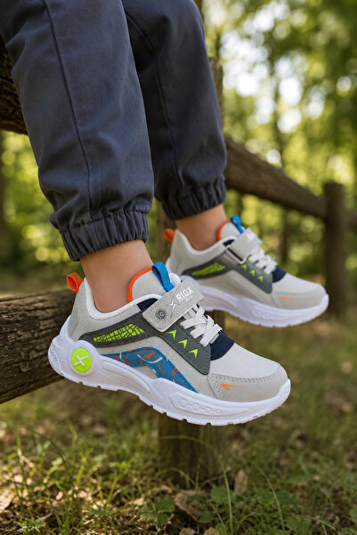 ALTUNTAŞ Boys' Velcro Non-Slip Sole Casual Sports Shoes School Shoes