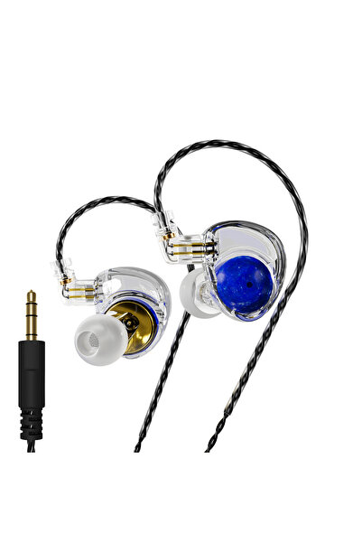 Choice6 3.5mm Blue NO MIC ND Planet Wired Headset Dynamic Stereo Heavy Bass I...