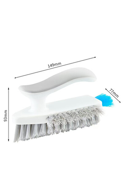 Choice WHITE Multifunction Tile and Grout Cleaning Brush Corner Scrubber Tub ...