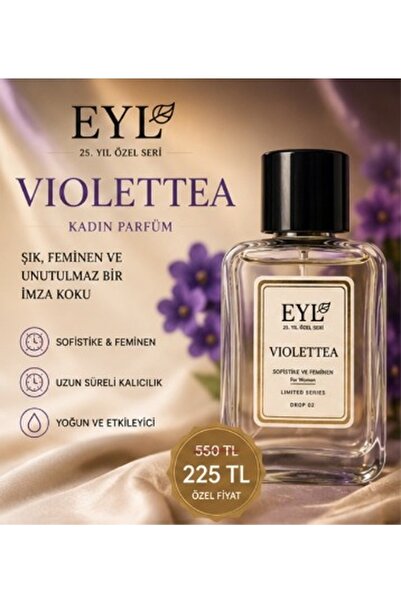 VIOLETTEA %25 Esans EDP 50 ml Kadın Parfüm Kalıcı ŞIK FEMİNEN VE UNUTULMAZ BİR İMZA KOKU