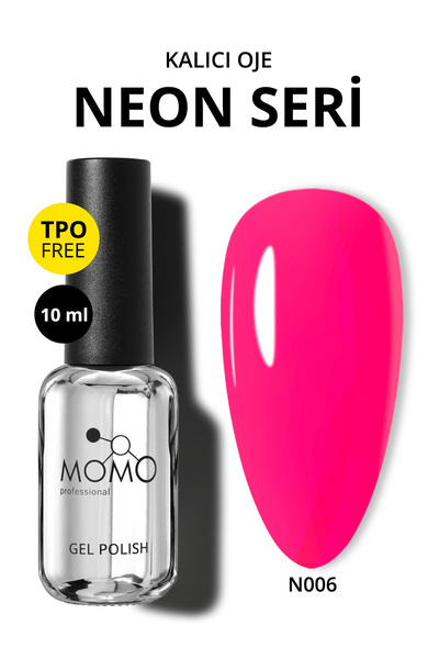 MOMO professional Kalıcı Oje N006 Neon Pembe 10 ml