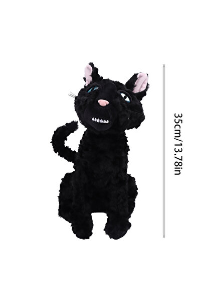 Choice A 35cm/13.78in Coraline Cat Plush Toys Black Cat Animal Doll Movie Stu...