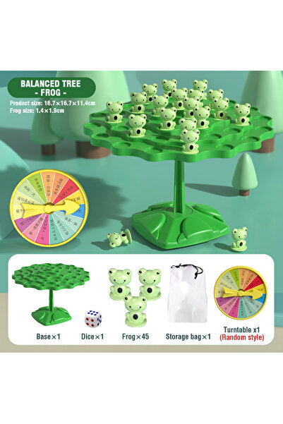 Choice1 frog Fun Frog Balance Tree Children Math Toys Balancing Board Game Pa...