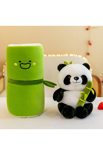 Choice 20cm 25cn 25CM Kawaii Bamboo Tube Panda Set Plush Pillow Doll Toy Cute...