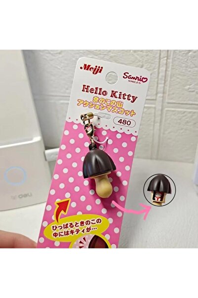 Choice1 Bandai 1pcs Hot Japanese Charms Resin Chocolate Mushroom Hello Kitty ...