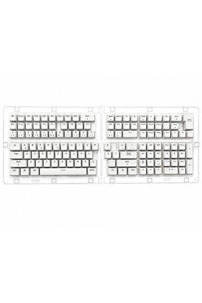 SPELT 132 Tuş Universal Mekanik Klavye Tuş Takımı Kapağı Keycap Beyaz TR Layo...