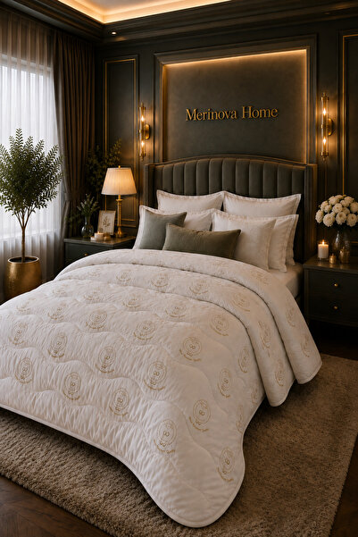 Merinova Home Merinova Single Person Merino Wool Filled Quilt Natural Heat Ba...