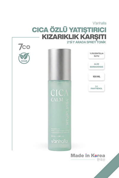 v'anhalla Cica Calm Mist Toner | Yatıştırıcı & Nem Dengeleyici Cica Tonik | H...
