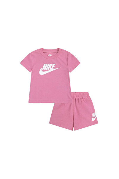 Nike ΣΕΤ ΜΠΛΟΥΖΑΚΙ ΚΑΙ ΣΟΡΤΣ CLUB 6BL596-A0W Ροζ