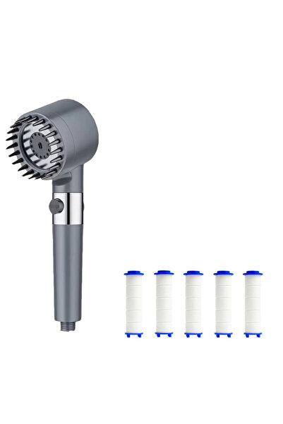 Choice17 Grey suit A Three Speed Adjustment Bathroom Supplies Head Massage Po...