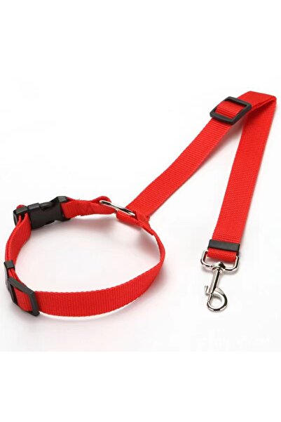 Choice14 Basic Red New Solid Two-in-one Dog Harness Leash Pet Car Seat Belt B...