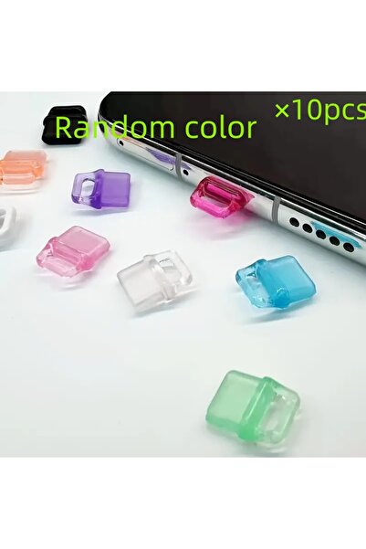 Choice 10Pcs(Random Color) 10 Silicone Dustproof Plugs for Usb-C Devices (Ran...