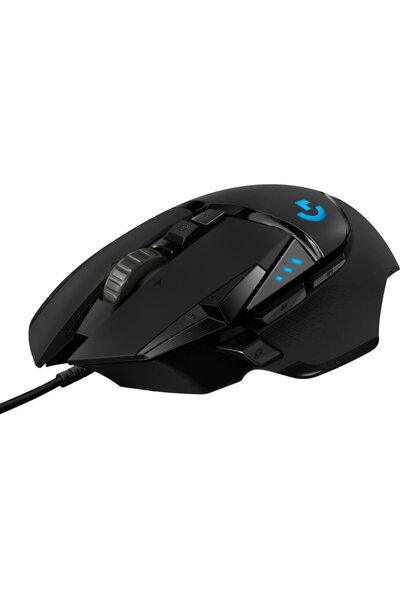 logitech Mouse gaming G502 Hero, Hero 25k, 11 Butoane Programabile, Negru