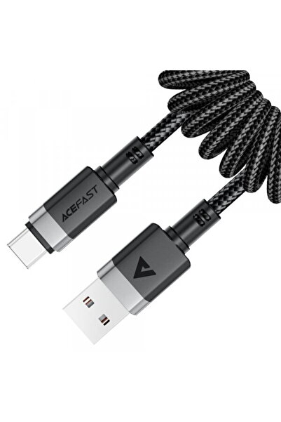 Acefast Cablu Date si Incarcare USB-A - USB-C C14-04, 18W, 1.2m, Negru