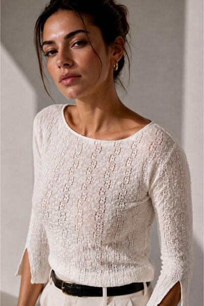 bb butik basic Bluză din dantelă Guipure DN6099