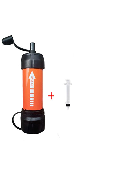 Choice orange-A Emergency Portable Water Purifier for Hiking - Survival , Fas...