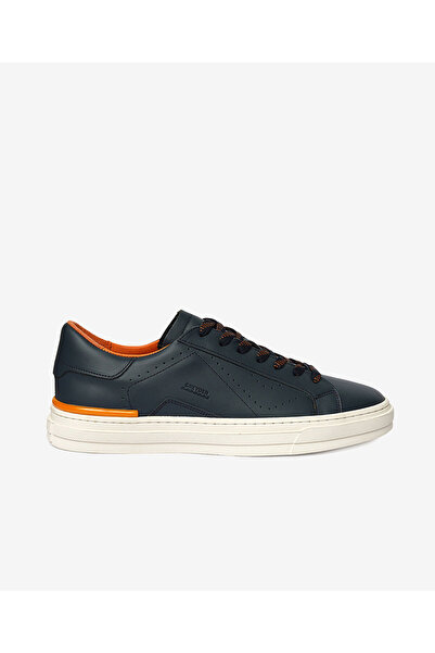 Greyder Erkek Lacivert Hakiki Deri Sneaker Ayakkabı 4Y1SA17490