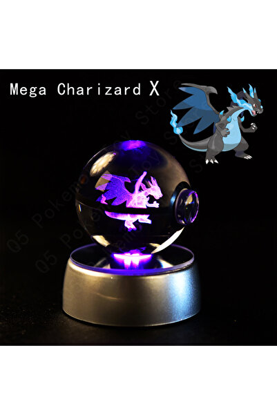 Choice12 14 Mega Charizard X Pokemon Crystal Ball 3D Pikachu Mewtwo Mew Genga...