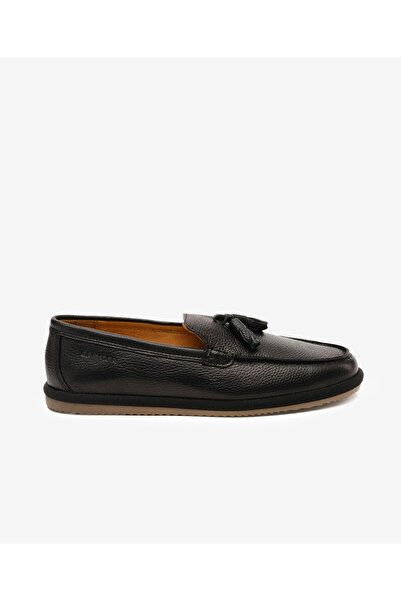 Greyder Erkek Siyah Hakiki Deri Loafer Ayakkabı 6Y1LA18330