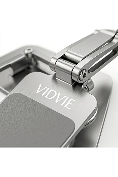Vidvie Foldable Rotating Aluminum Phone & Tablet Stand, Adjustable Desktop Holder with Anti-Slip Base