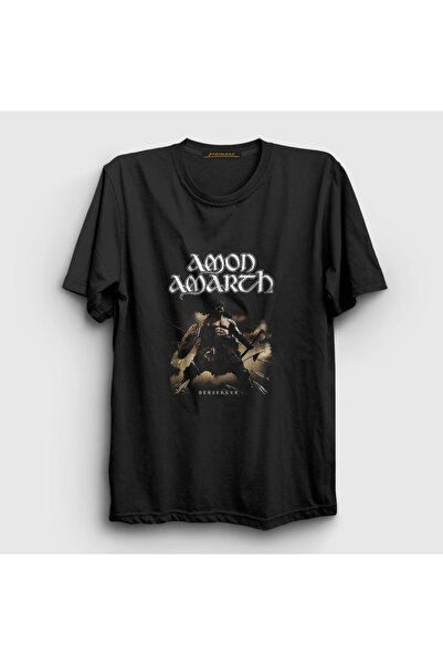 Presmono Unisex crni berserker Amon Amarth T-shirt 376350tt