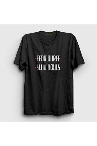 Presmono Unisex crna Pošalji nude presavijene sa skrivenim tekstom T-shirt 34...
