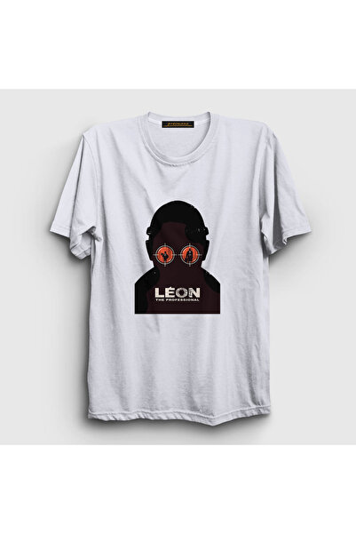 Presmono Unisex beli film za vid Leon T-shirt 247157tt