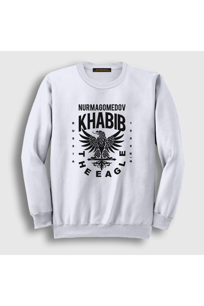 Presmono Unisex White Eagle V2 Ufc Khabib Nurmagomedov Sweatshirt310871tt