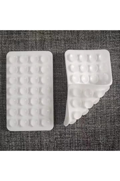 Choice11 White Double-Sided Silicone Suction Cup Phone Holder 28 Pads Univers...
