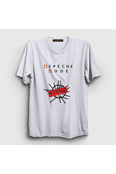 Presmono Unisex beli pogrešan Depeche Mode T-shirt 141448tt