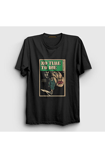 Presmono Unisex Black No Time Billie Eilish T-shirt154390tt