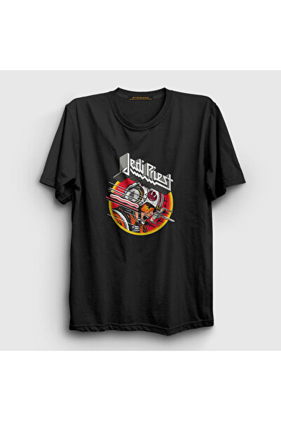 Presmono Unisex crni Jedi Judas Priest T-shirt 88741tt