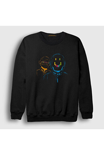 Presmono Unisex crna Hello Daft Punk majica 59640tt