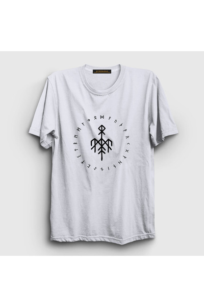 Presmono Unisex White Logo Wardruna T-Shirt 476540Tt