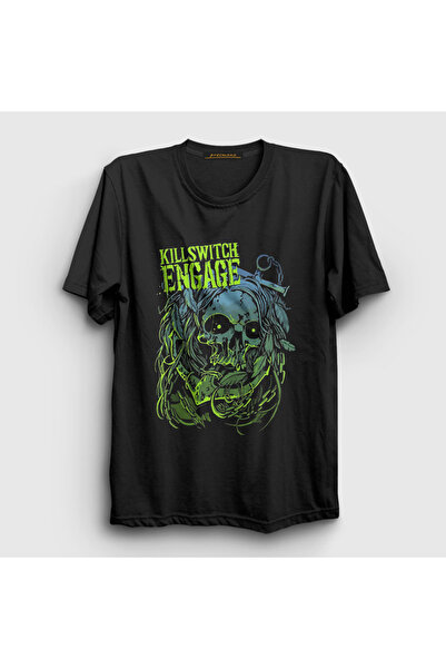 Presmono Unisex crni poster Metal Killswitch Engage T-shirt 539723tt