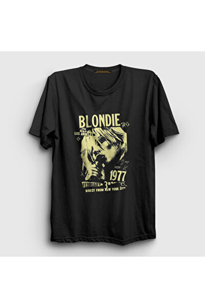 Presmono Unisex Black Debbie Harry Music Blondie T-Shirt 474420Tt