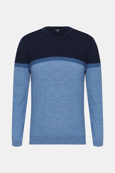 W Collection LACİVERT TRİKO KAZAK