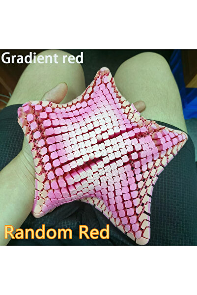 Choice1 16cm 6.3in Gradient red 3D printed starfish statue, Fidget Action Fig...