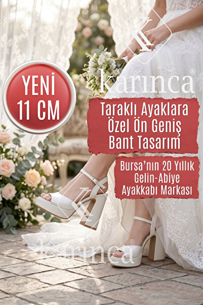 Karınca En Rahat Gelin Ayakkabısı, Taraklı Ayaklara Özel Gelinlik Ayakkabısı