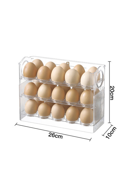 Choice transparent 1Pcs New High-capacity Multilayer Egg Storage Box Refriger...