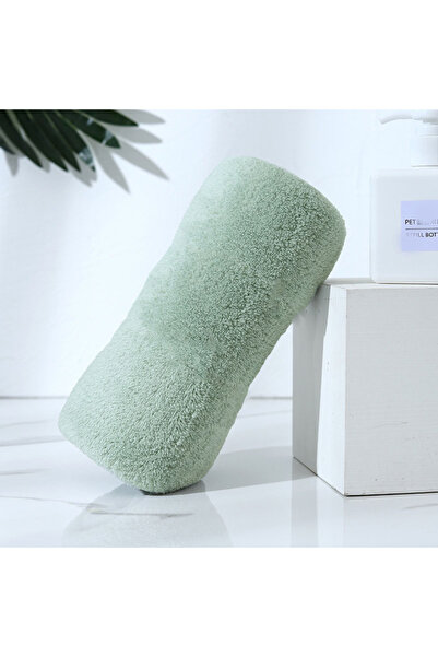 Choice 35x73cm green Face Towel Superfine Microfiber Absorbent High-density C...