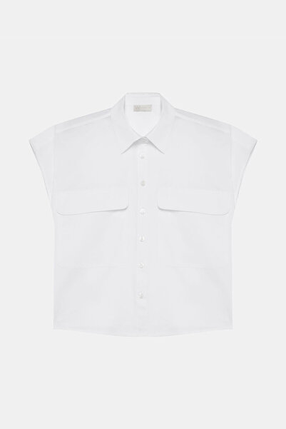 W Collection BEYAZ DÜŞÜK OMUZ GÖMLEK